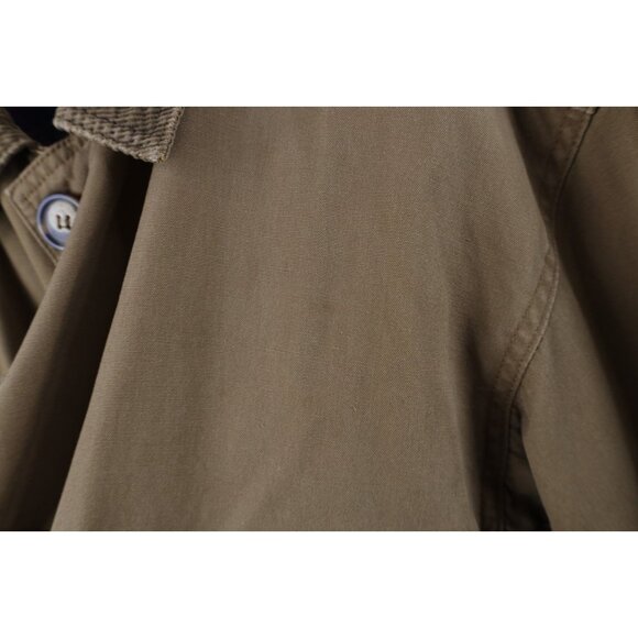 Vintage 90s American Eagle Outfitters Mens Large Flannel Lined Chore Barn Jacket - Picture 8 of 16